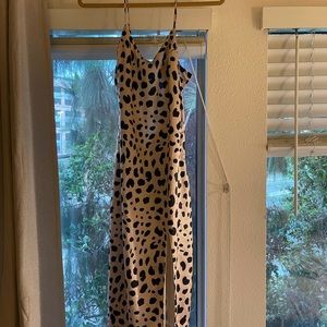 Leopard Silk Dress